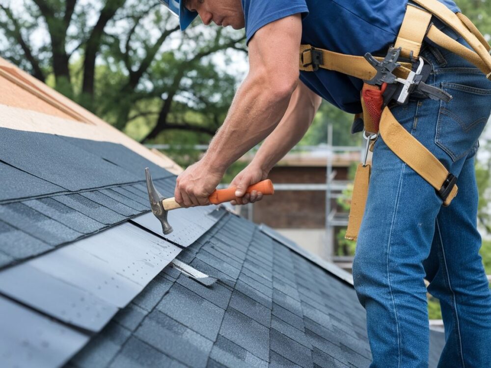 Naprawa dachu w miejscu łączenia ze ścianą